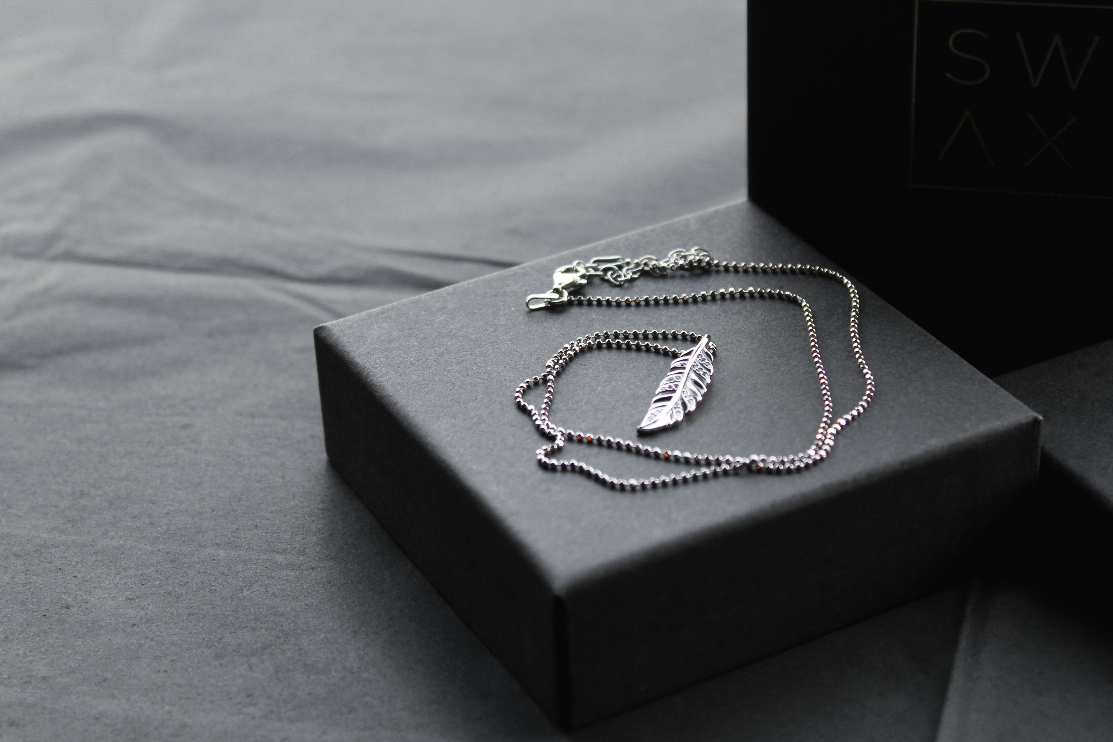 Multi Coloured Feather Necklace
