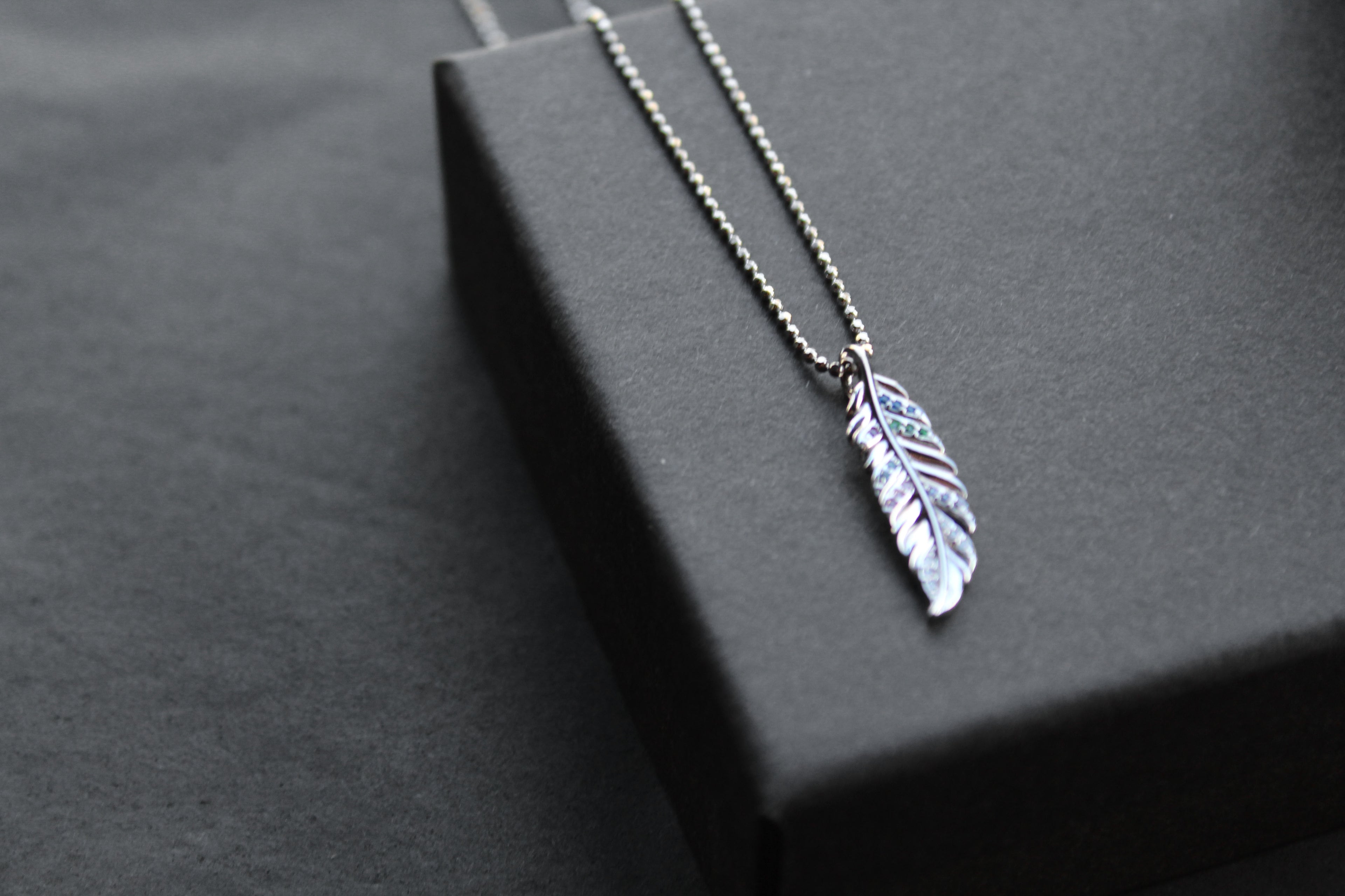 Multi Coloured Feather Necklace