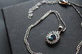 Mystic Topaz & White CZ Oval Cluster Pendant