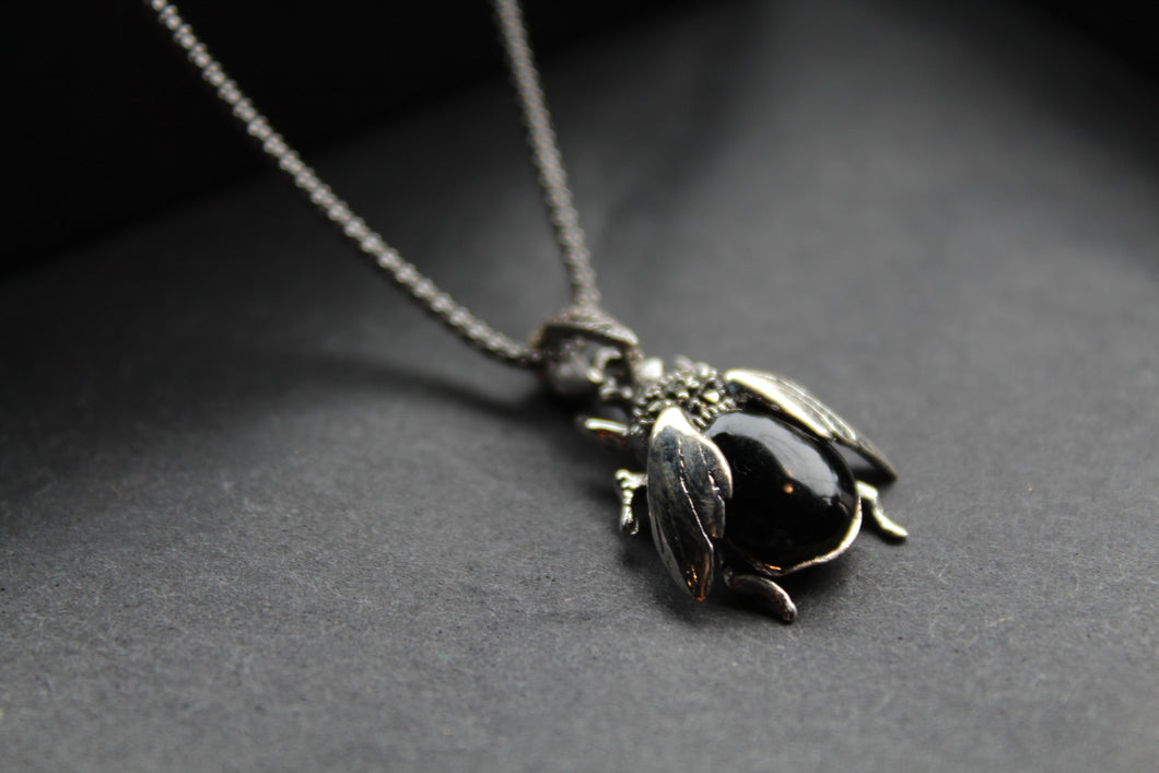 Onyx Beetle Pendant