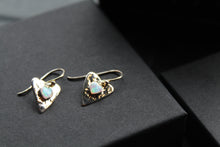 Load image into Gallery viewer, Opalite Heart Drop Earrings
