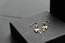 Load image into Gallery viewer, Palm Tree Hooks with Cubic Zirconia Stones
