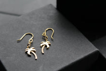Load image into Gallery viewer, Palm Tree Hooks with Cubic Zirconia Stones
