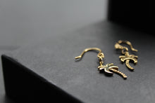 Load image into Gallery viewer, Palm Tree Hooks with Cubic Zirconia Stones
