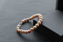 Load image into Gallery viewer, Peach Fresh Water Pearl Bracelet
