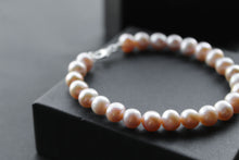 Load image into Gallery viewer, Peach Fresh Water Pearl Bracelet
