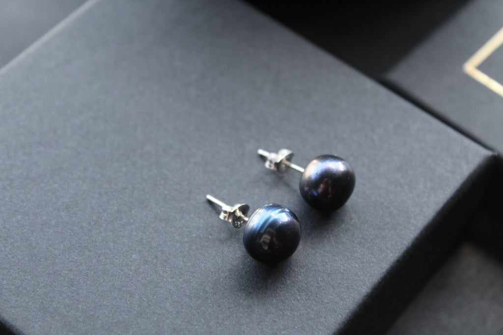 Peacock Fresh Water Pearl Studs