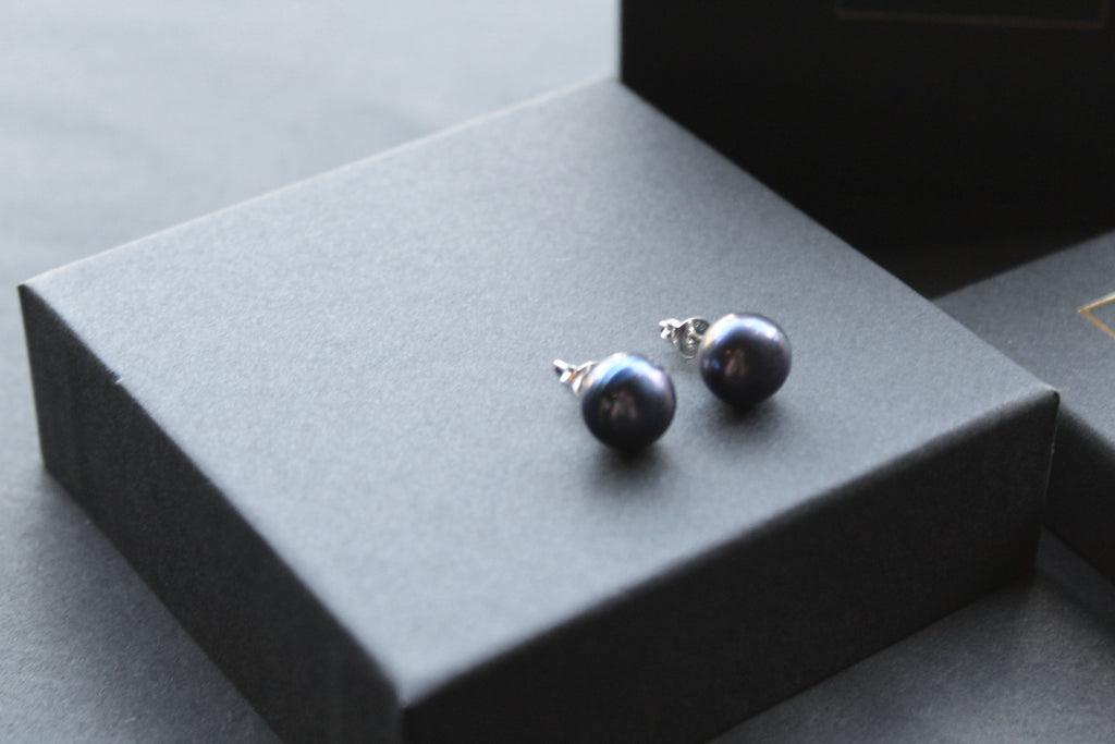 Peacock Fresh Water Pearl Studs