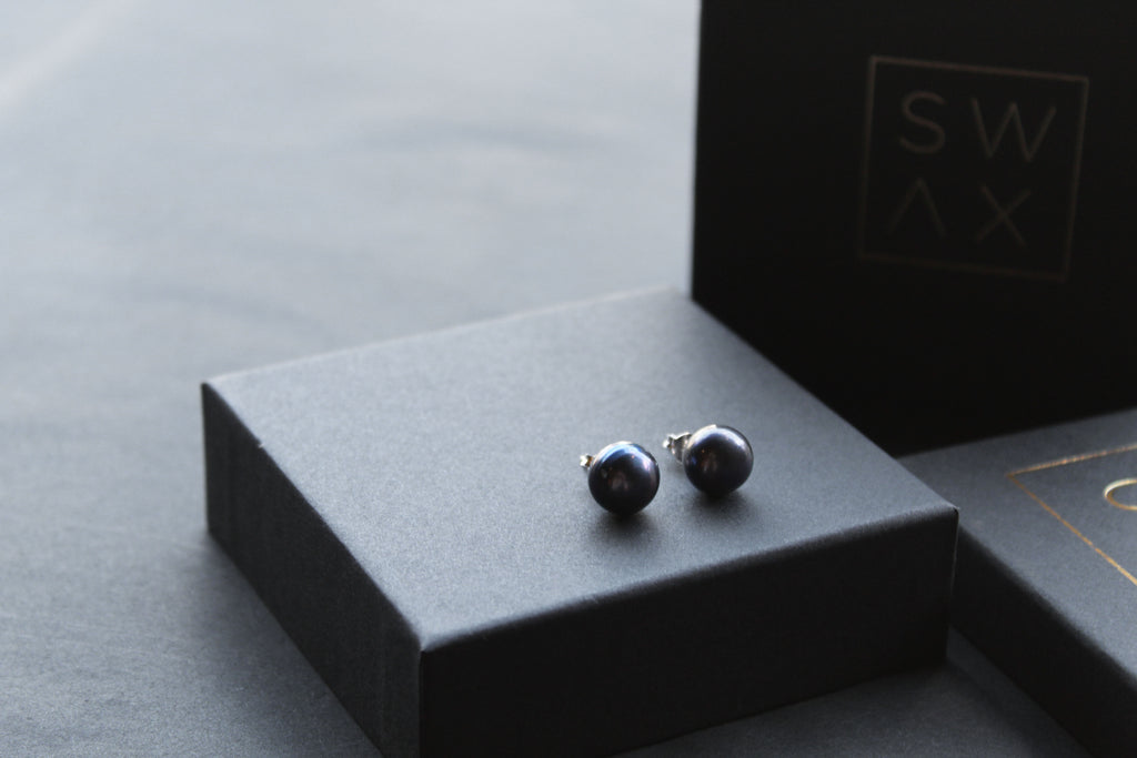 Peacock Fresh Water Pearl Studs