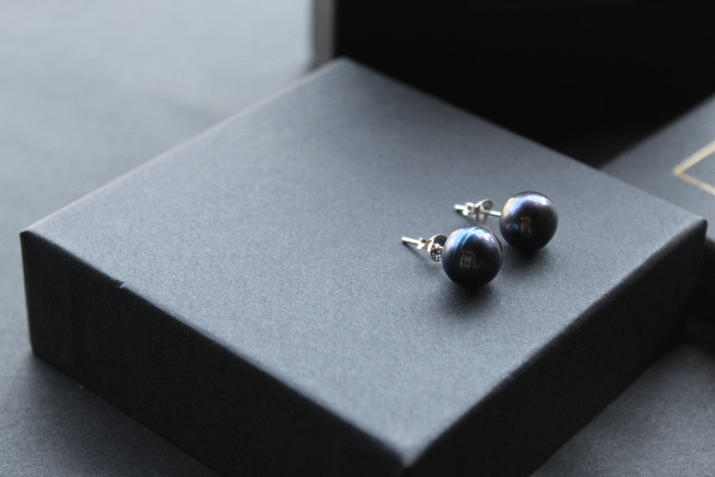 Peacock Fresh Water Pearl Studs