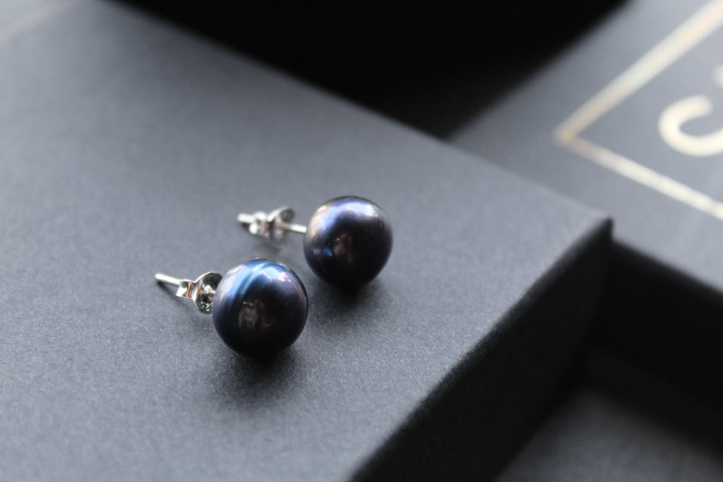 Peacock Fresh Water Pearl Studs