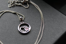 Load image into Gallery viewer, Pink CZ Heart Pendant

