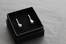 Load image into Gallery viewer, Pink Cubic Zirconia Teardrop Earrings
