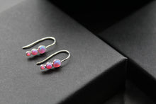 Load image into Gallery viewer, Pink Opal Trio Earrings
