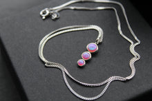 Load image into Gallery viewer, Pink Opal Trio Necklace
