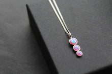Load image into Gallery viewer, Pink Opal Trio Necklace

