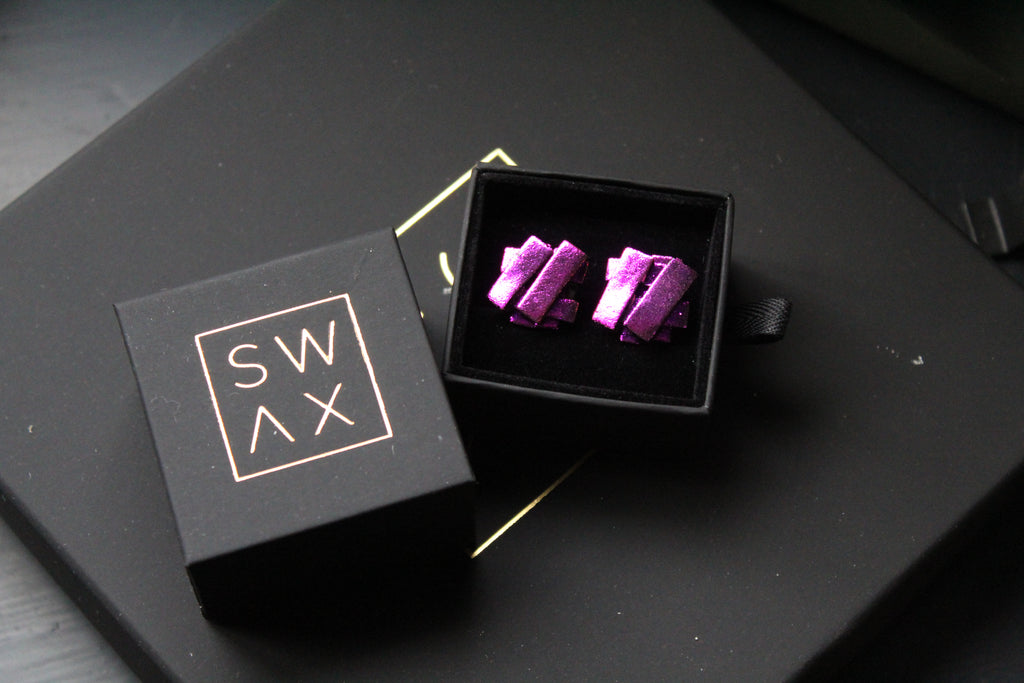 Dichroic Glass Cuff Links