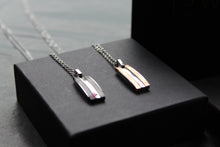 Load image into Gallery viewer, Polished Steel Pendant &amp; Chain
