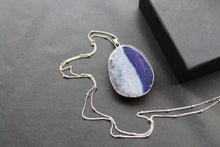 Load image into Gallery viewer, Purple Agate Crystal Long Length Necklace
