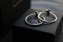 Load image into Gallery viewer, Rainbow Cubic Zirconia Hoops
