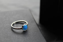 Load image into Gallery viewer, Round Blue Opalite Ring
