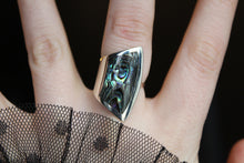 Load image into Gallery viewer, Safia Abalone Silver Ring
