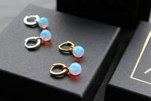 Load image into Gallery viewer, Sea Opal Hoops
