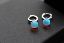 Load image into Gallery viewer, Sea Opal Hoops
