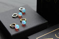 Sea Opal Hoops