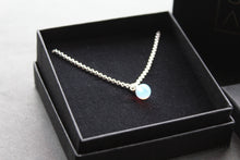 Load image into Gallery viewer, Sea Opal on Silver Chunky Chain
