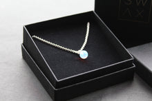 Load image into Gallery viewer, Sea Opal on Silver Chunky Chain
