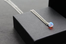 Load image into Gallery viewer, Sea Opal on Silver Chunky Chain
