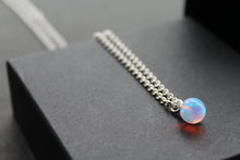 Load image into Gallery viewer, Sea Opal on Silver Chunky Chain
