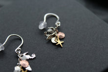 Load image into Gallery viewer, Shells and Seahorse Cluster Earrings
