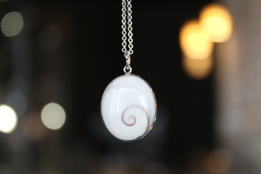 Shiva Eye & Sterling Silver Pendant