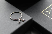Load image into Gallery viewer, Silver Angel Wings Charm Ring
