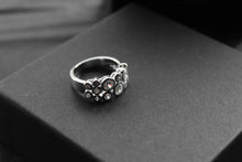 Load image into Gallery viewer, Silver Clear CZ Bubble Ring
