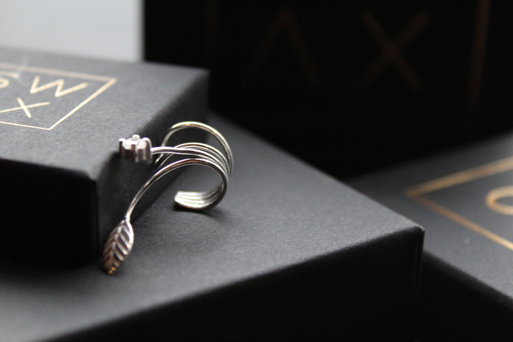 Silver & CZ Ear Cuffs