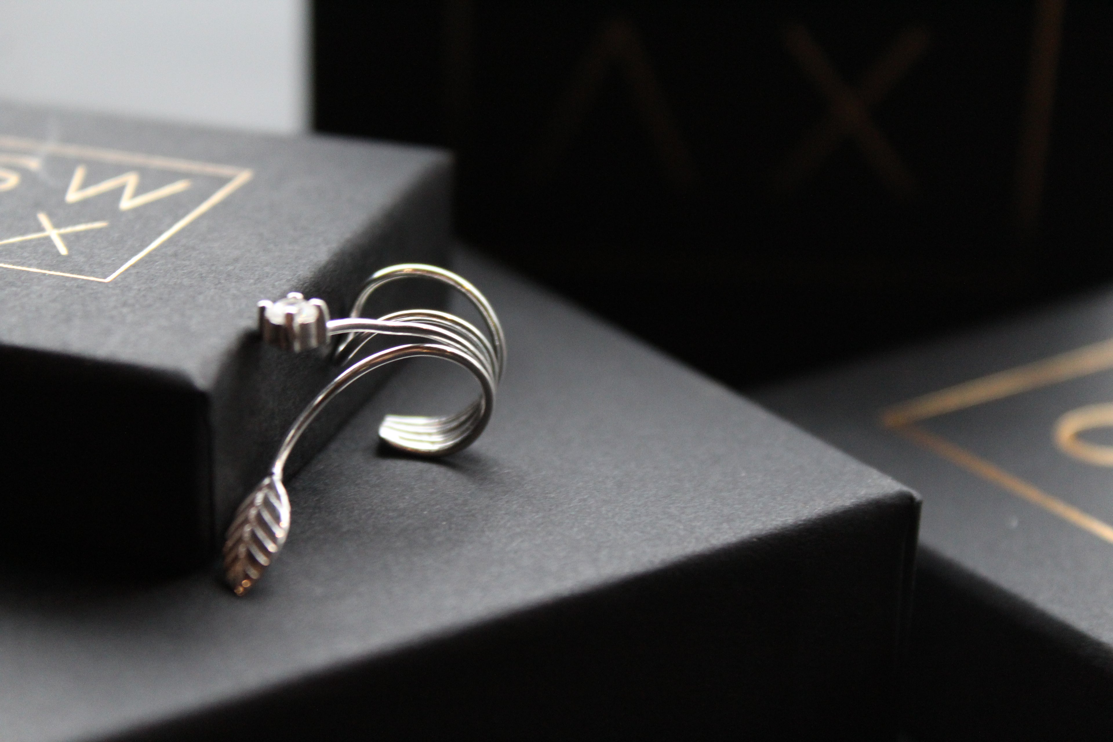 Silver & CZ Ear Cuffs