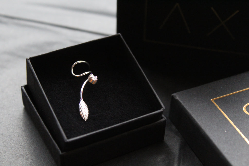Silver & CZ Ear Cuffs