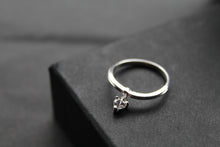 Load image into Gallery viewer, Silver Clear CZ Charm Ring
