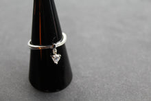 Load image into Gallery viewer, Silver Clear CZ Charm Ring
