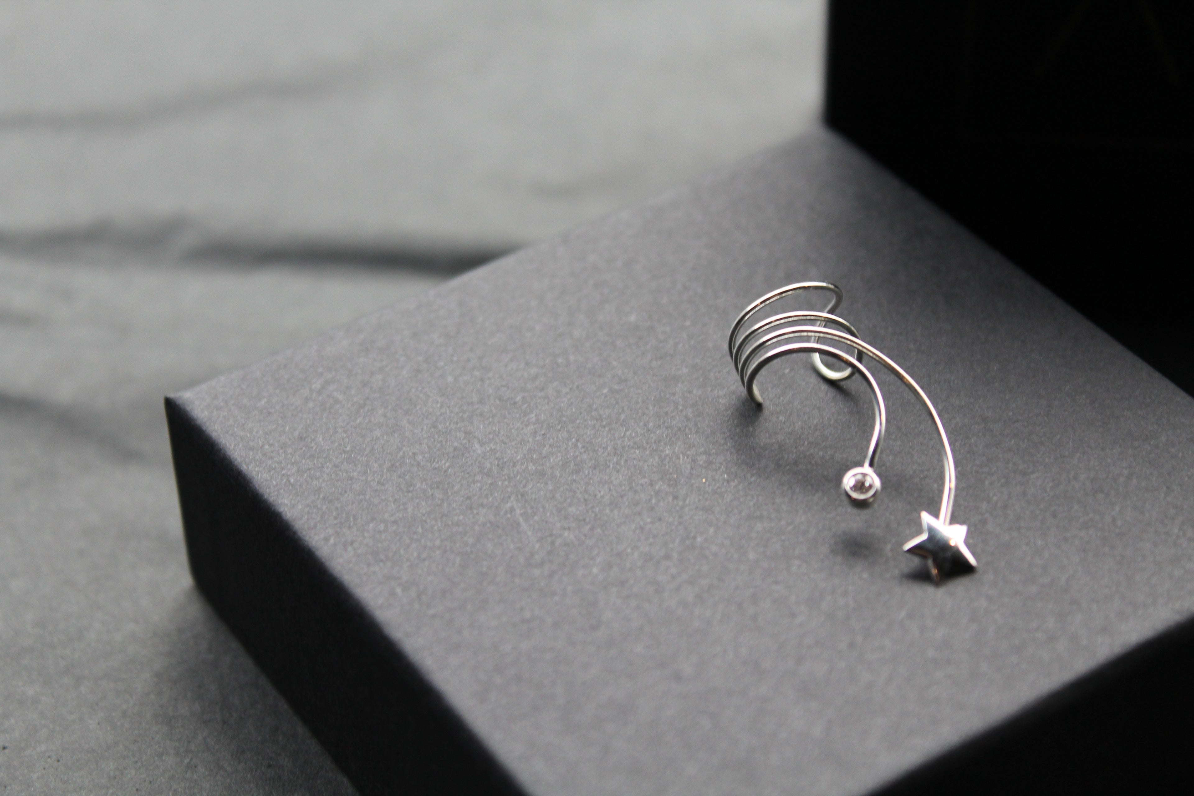 Silver & CZ Ear Cuffs