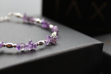 Load image into Gallery viewer, Silver Gemstone Chip Bracelets

