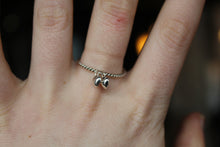 Load image into Gallery viewer, Silver Heart Charms Ring
