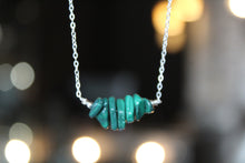 Load image into Gallery viewer, Silver Malachite Necklace

