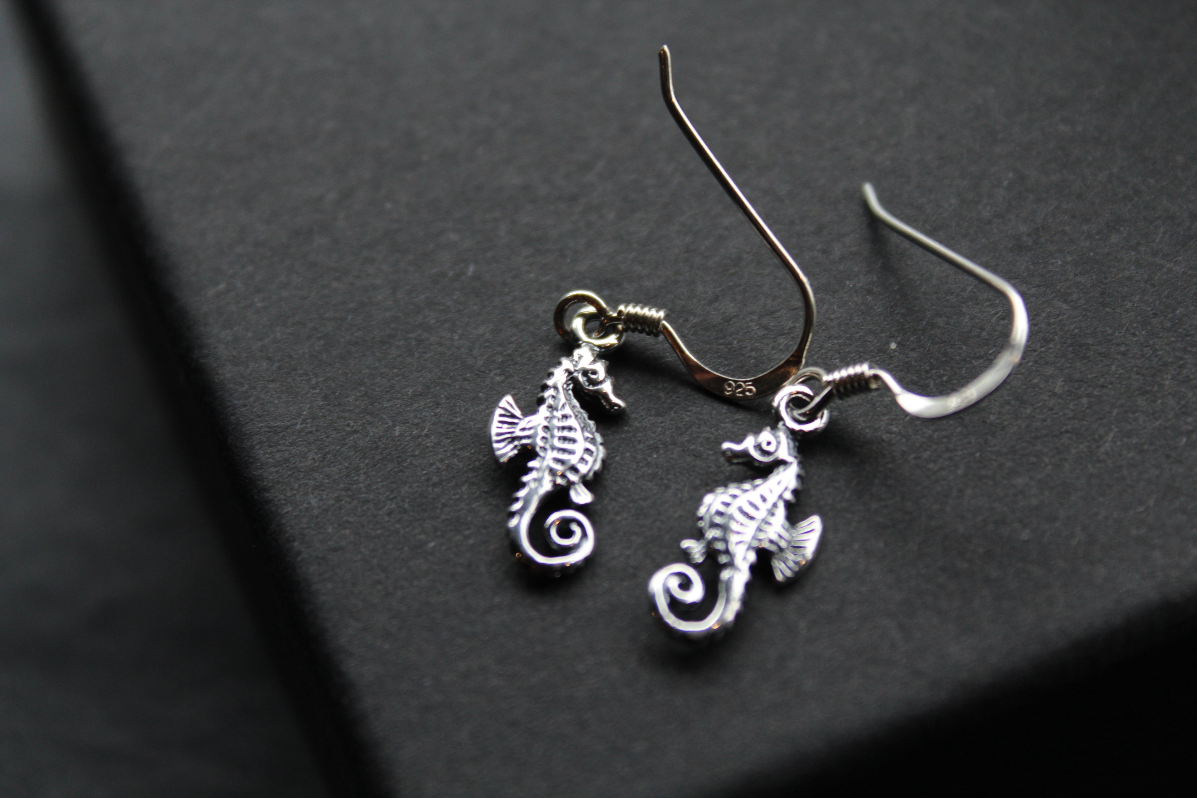 Silver Seahorse Earrings