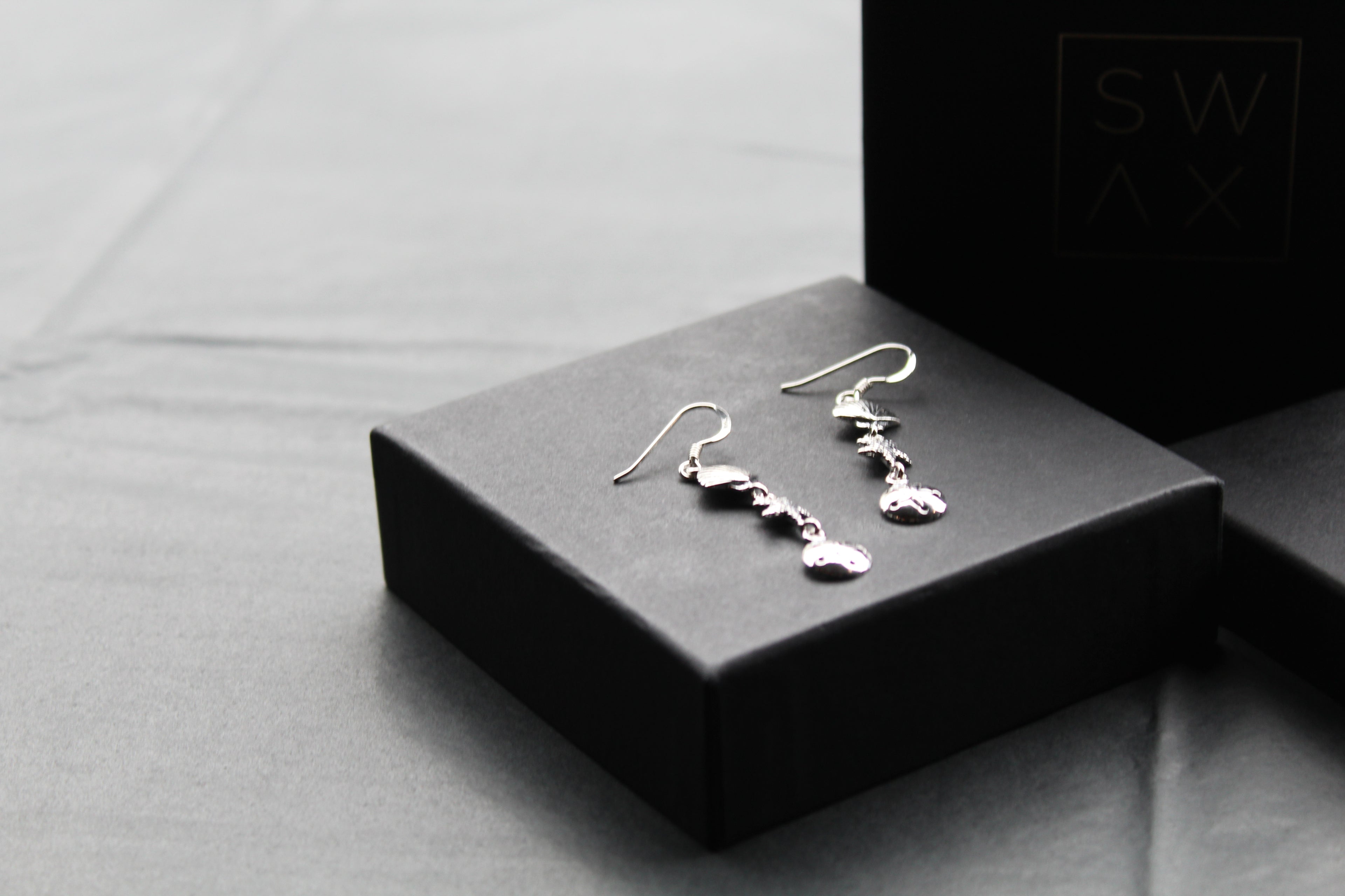Silver Shell & Starfish Earrings