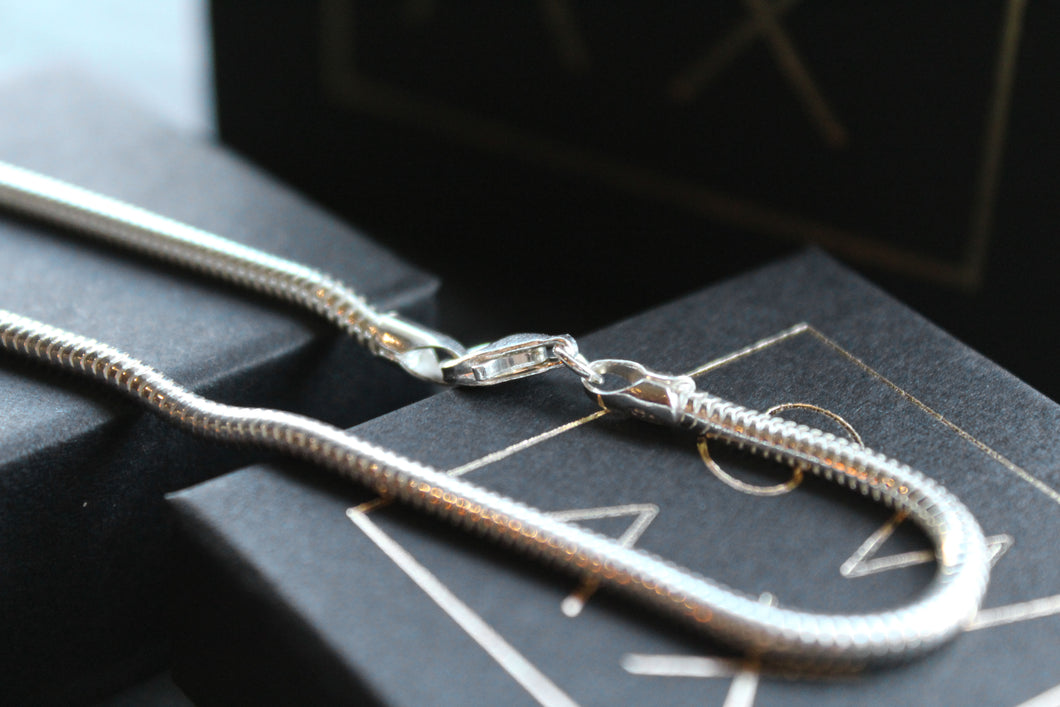 Silver Snake Charm Bracelet
