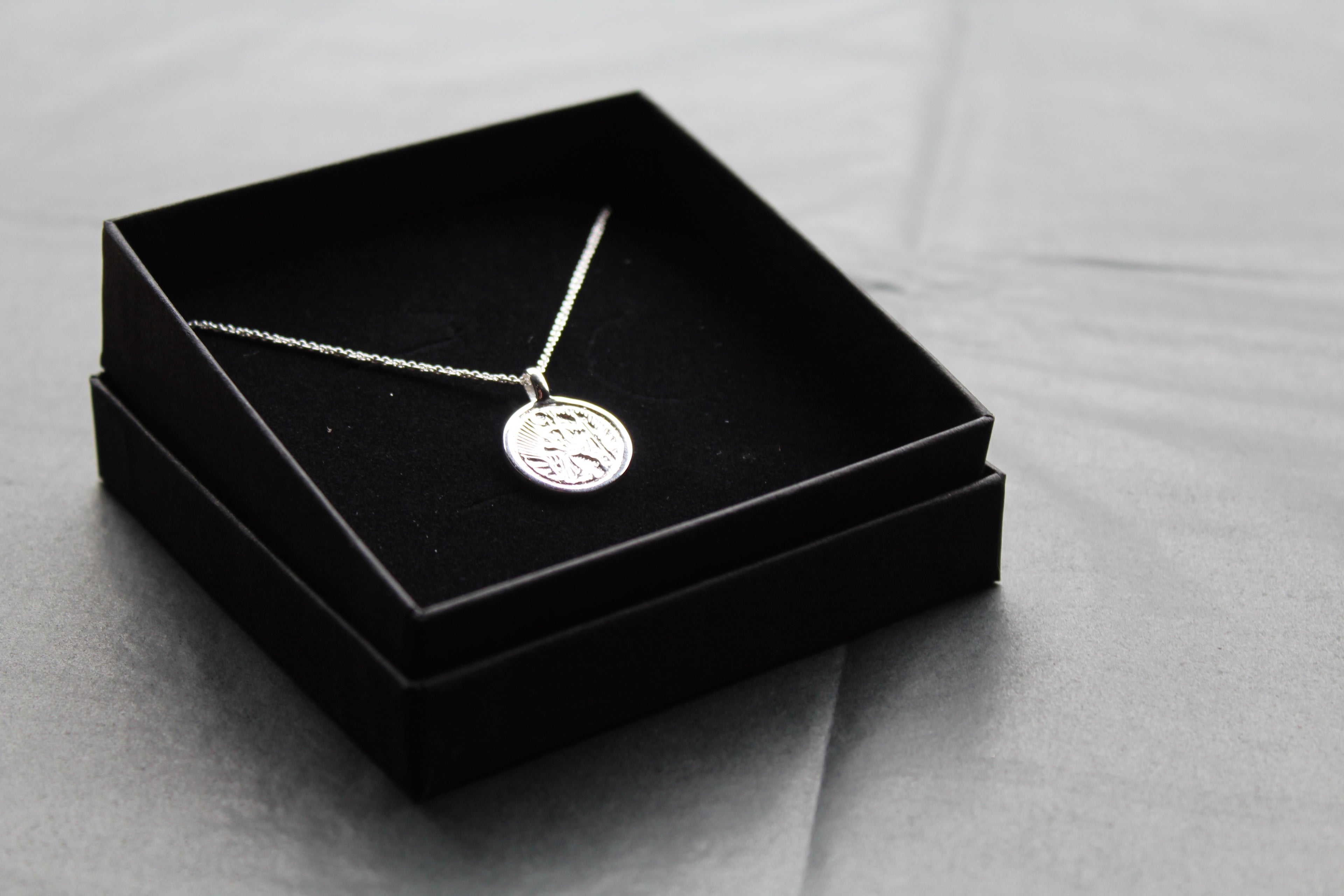Silver St Christopher with Chain